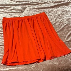 Old Navy Bright Orange Skater Skirt